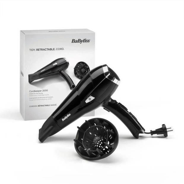 BABYLISS - Haardroger - 2000W - CordKeeper 2000 - zwart - D374E