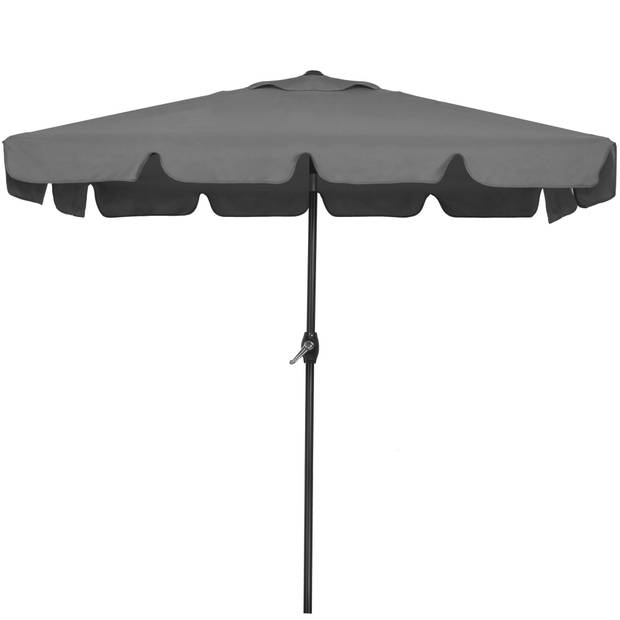 Springos Parasol Parasols Kantelbaar Met Ventilatie Donkergrijs 200 X 130 cm