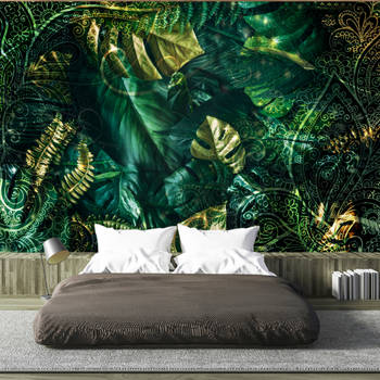 Fotobehang - Emerald Jungle - Vliesbehang