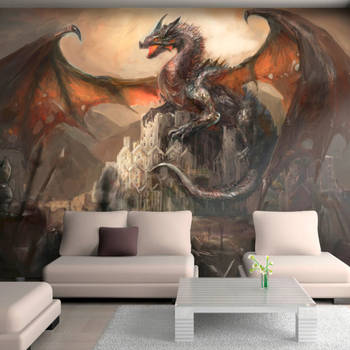 Fotobehang - Dragon Castle - Vliesbehang