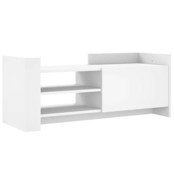 vidaXL Tv-meubel 100x35x40 cm bewerkt hout wit