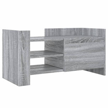 vidaXL Tv-meubel 80x35x40 cm bewerkt hout grijs sonoma eikenkleurig