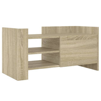 vidaXL Tv-meubel 80x35x40 cm bewerkt hout sonoma eikenkleurig