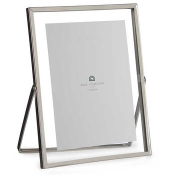 Giftdecor Fotolijstje voor 13 x 18 cm foto - zilver - metaal - Modern - frame 18 x 23 cm - Fotolijsten