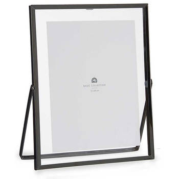 Giftdecor Fotolijstje voor 15 x 20 cm foto - zwart - metaal - Modern - frame 20 x 25 cm - Fotolijsten