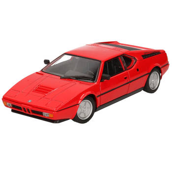 Speelgoedauto BMW M1 rood 1:24/18 x 7 x 5 cm - Speelgoed auto's