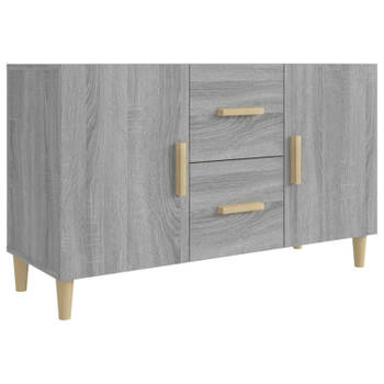 vidaXL Dressoir 100x36x60 cm bewerkt hout grijs sonoma eikenkleurig