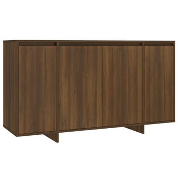 vidaXL Dressoir 135x41x75 cm bewerkt hout bruin eikenkleur