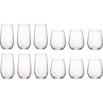 Bormioli Rocco Waterglazenset Electra - (Waterglazen & Longdrinkglazen) - 12 delige set