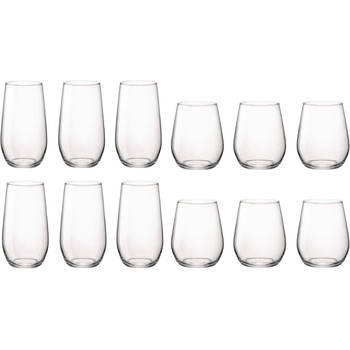 Bormioli Rocco Waterglazenset Electra - (Waterglazen & Longdrinkglazen) - 12 delige set