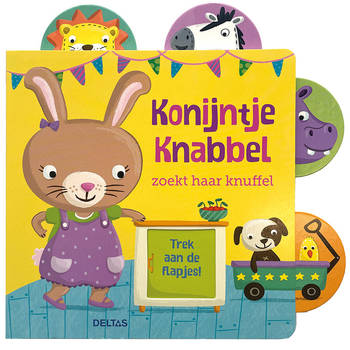 Konijntje Knabbel zoekt haar knuffel