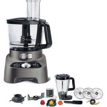 MOULINEX FP825E10 DoubleForce multifunctionele keukenmixer met 31 functies - 10 accessoires - Blender 2L