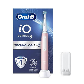 Elektrische tandenborstel - ORAL-B - iO3 - Roze - 3D oscillo-rotatie/pulsatie - Werkt op batterijen