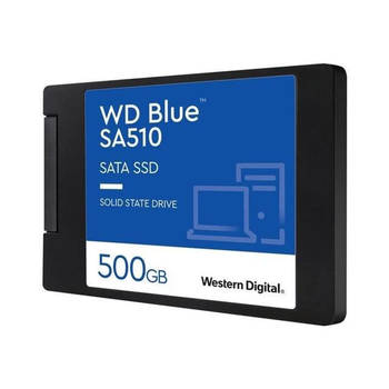 Western Digital Hard Drive SA510 - SATA SSD - Interne 500 GB - 2.5 Formaat - Blauw