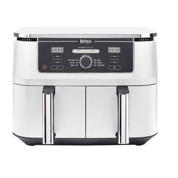 Ninja Foodi AF400EUWH Dubbele Airfryer XXL - Twee Kookvakken - 9.5 Liter - 2470 Watt - Dual Zone Technologie