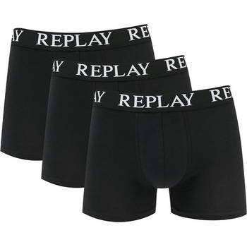 Replay - Boxer 3P - Zwart Ondergoed Heren Maat M