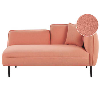 Beliani CHEVANNES - Chaise longue-Roze-Bouclé