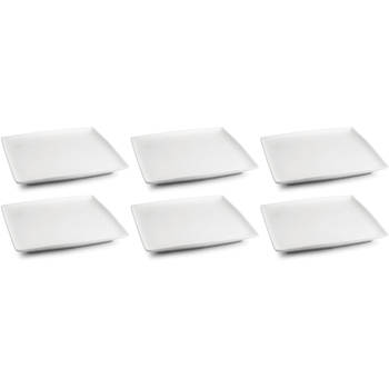 BonBistro Petitfour Bordje Yong Squito 10 x 10 cm - Wit - 6 stuks