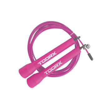 Toorx Fitness Speedrope Staal met kunststof handvatten Roze