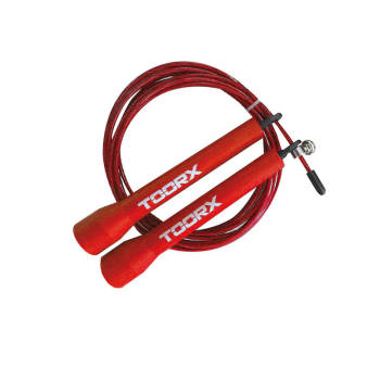 Toorx Fitness Speedrope Staal met kunststof handvatten Rood