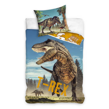 Dekbedovertrek T-Rex - Multi - 1-Persoons 140x200 cm