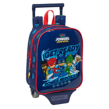 Schoolrugzak met Wielen PJ Masks Ready Marineblauw 22 x 27 x 10 cm