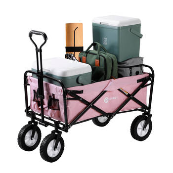 Packaway Opvouwbare Bolderkar van Wasbaar Polyester tot 70KG – 98 x 53 cm – ROSE