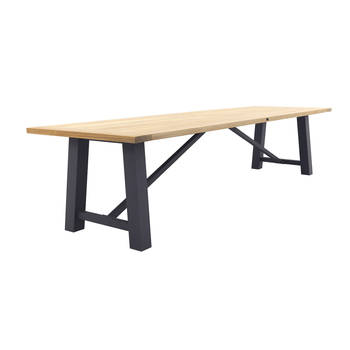 Vdgarde - Keltex tuintafel - teak/aluminium - antraciet - 330x101 cm.