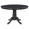 Beliani AKRON - Ronde tafel-Zwart-MDF