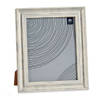 Giftdecor Fotolijstje voor 20 x 25 cm foto - hout/zilver glans - Klassiek - frame 26 x 31 cm - Fotolijsten