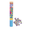 Funny Fashion confetti shooter/kanon - verjaardag 21 jaar - papier - multi kleuren - 40 cm - Confetti