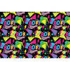 Fiestas Guirca Feest tafelkleed foute 80s party - 137 x 274 cm - papier - Jaren 80 thema feest versiering - Feesttafelkl