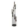 Hoyz Collection - Vloerlamp 7L Getrapt Tube - Artic Zwart