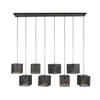 Hoyz Collection - Hanglamp 8L Block Mesh - Artic Zwart