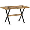 vidaXL Eettafel 120x60x76 cm ruw mangohout