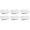 BonBistro Ontbijtbord Yong Squito 23 x 23 cm - Wit - 6 stuks