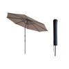 Kopu® Valencia Parasol Rond 300 cm met Beschermhoes - Taupe