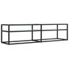 vidaXL Tv-meubel 160x40x40,5 cm gehard glas witmarmerkleurig