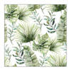 Ambiente Servet 25 Jungle leaves white