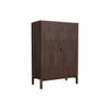 Giga Living - Wandkast Donkerbruin Eikenhout - 90x46x130cm - Arun