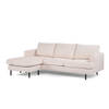 Giga Meubel - Chaise Longue Bank - 3-Zits - Beige Stof - 218x152x82cm - Fjord