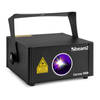 Disco laser - BeamZ Corvus - Meerkleurige party laser (RGB) met afstandsbediening en DMX