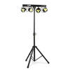 Discolamp - MAX PartyBar4 disco verlichting met 4 PAR spots aan T-bar incl. standaard