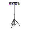 Discolamp - MAX Partybar1 disco verlichting met 2x Jellymoon discobal en 2 Par spots + standaard