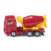 Siku 0813 Cement mixer 8,3cm rood/geel