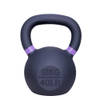 Kettlebell gietijzer - 18 kg - Zwart/Lila