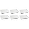 BonBistro Gebaksbordje Yong Squito 16 x 16 cm - Wit - 6 stuks