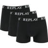 Replay - Boxer 3P - Zwart Ondergoed Heren Maat XL