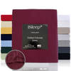 iSleep Hoeslaken Dubbel Jersey - Bordeaux - 180/190x210/220