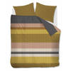 Beddinghouse dekbedovertrek Grid Stripe - Goud - Lits-jumeaux 240x200/220 cm